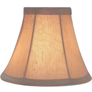 Beige Fabric Lantern Shade - Neutral Beige Lantern Accent S1